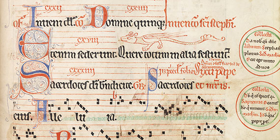 Manuskripte - Barbeaux-Graduale. Pergamenthandschrift, Nordfrankreich