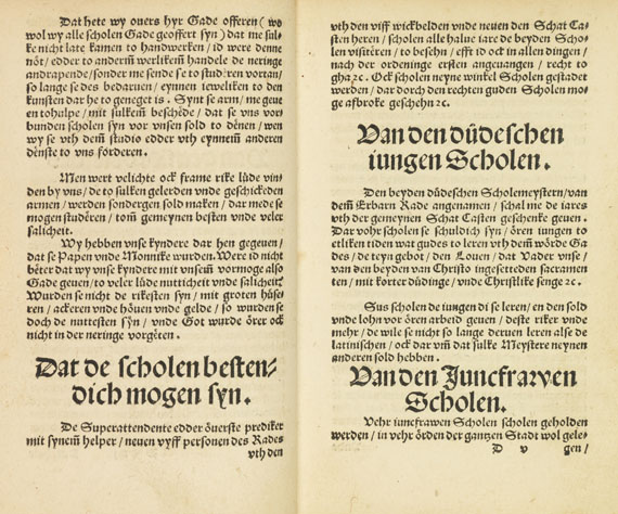 Johannes Bugenhagen - Der Erbarn Stadt Brunswig Christlike ordeninge - Weitere Abbildung