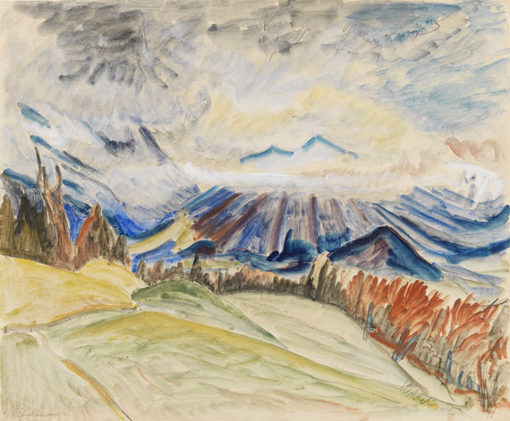 Erich Heckel - Berglandschaft