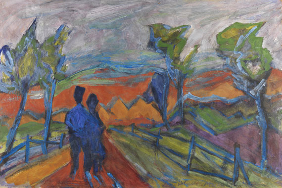 Helmuth Macke - Paar in Landschaft