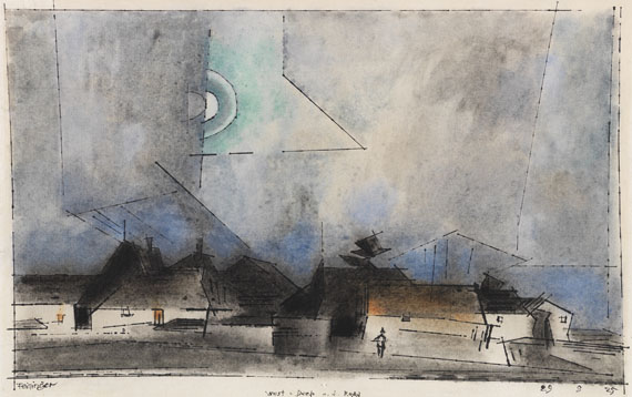 Lyonel Feininger - West Deep an der Rega