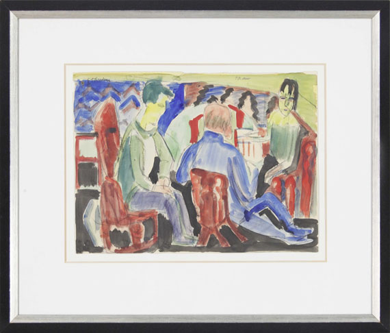 Ernst Ludwig Kirchner - Unterhaltung - Rahmenbild