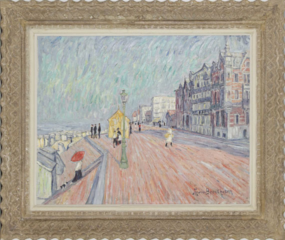 Theo von Brockhusen - Strandpromenade in Knokke - Rahmenbild