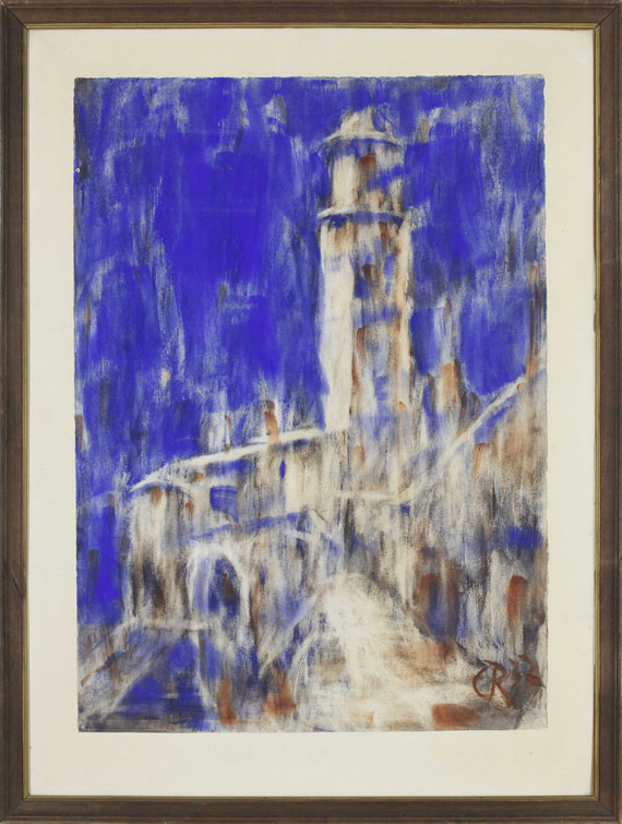 Christian Rohlfs - Kirche in Gandria - Rahmenbild