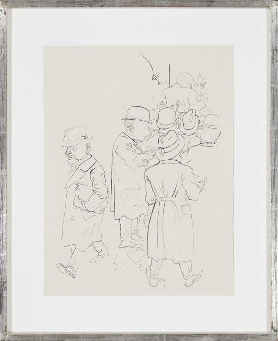 George Grosz - An der Börse - Rahmenbild