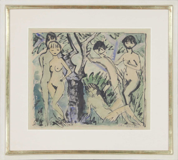 Otto Mueller - Fünf Akte im Walde - Rahmenbild