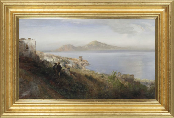 Achenbach - Malerin mit Blick auf Capri