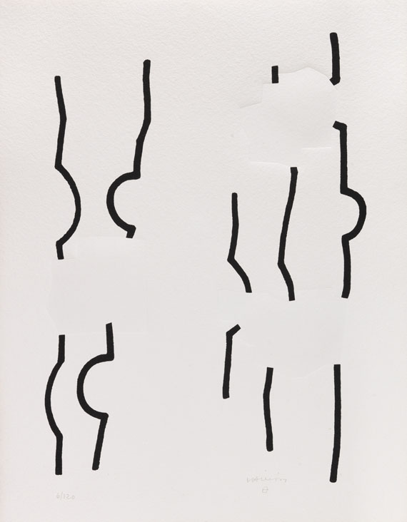 Eduardo Chillida - Hommage à Johann Sebastian Bach, Folge von 12 Blatt, Mappenwerk - Weitere Abbildung