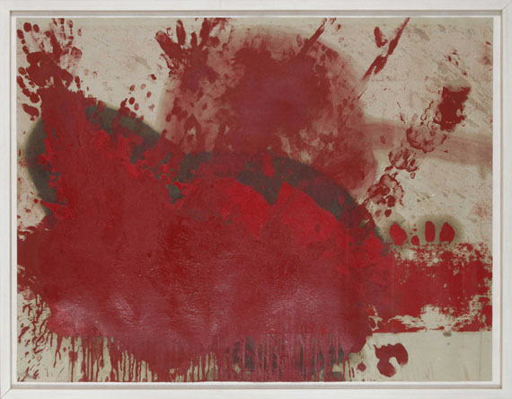 Hermann Nitsch - Ohne Titel - Rahmenbild