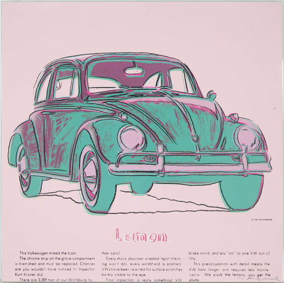 Andy Warhol - Volkswagen - Rahmenbild