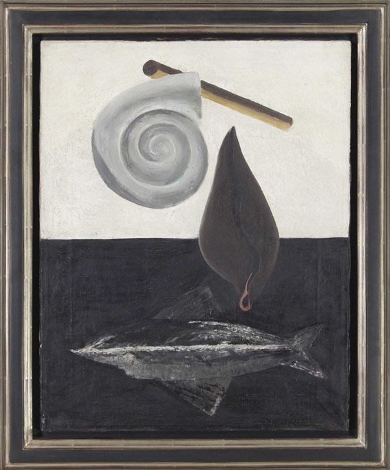 Ernst Wilhelm Nay - Fisch und Muschel - Rahmenbild