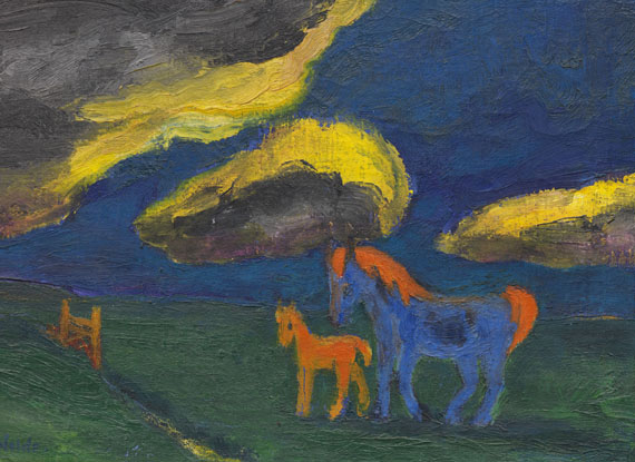 Emil Nolde - Landschaft mit Mutterpferd - Weitere Abbildung