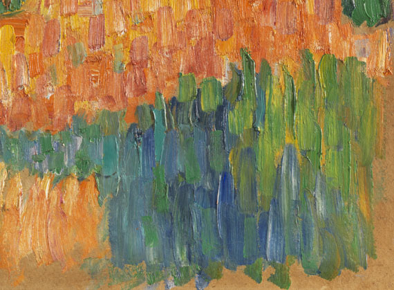 Alexej von Jawlensky - Kleines Haus vor Buschwerk (Französische Landschaft)