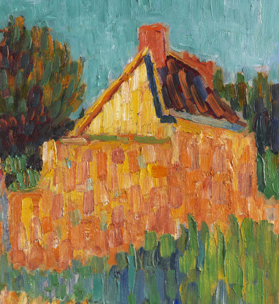 Alexej von Jawlensky - Kleines Haus vor Buschwerk (Französische Landschaft) - Weitere Abbildung