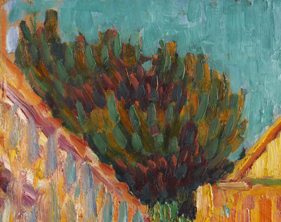 Alexej von Jawlensky - Kleines Haus vor Buschwerk (Französische Landschaft)