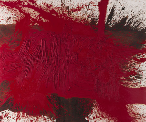 Hermann Nitsch - Bodenschüttbild (38. Malaktion 1996)