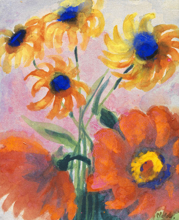 Emil Nolde - Dahlien und Rudbeckien