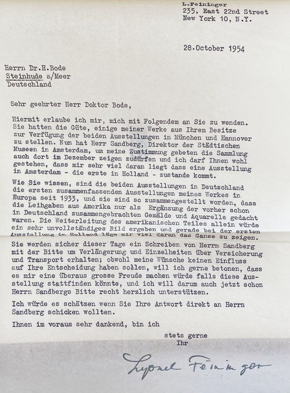 Lyonel Feininger - An der steilen Küste - Weitere Abbildung