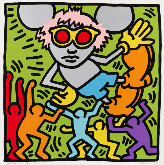 Keith Haring - Andy Mouse (4 Blatt)