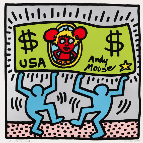 Keith Haring - Andy Mouse (4 Blatt) - Weitere Abbildung