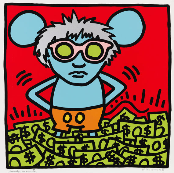 Keith Haring - Andy Mouse (4 Blatt)