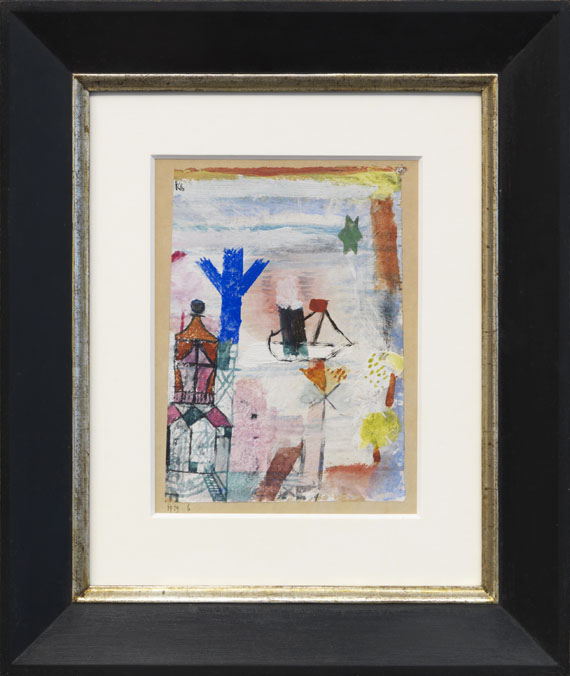 Paul Klee - Kleiner Dampfer - Rahmenbild