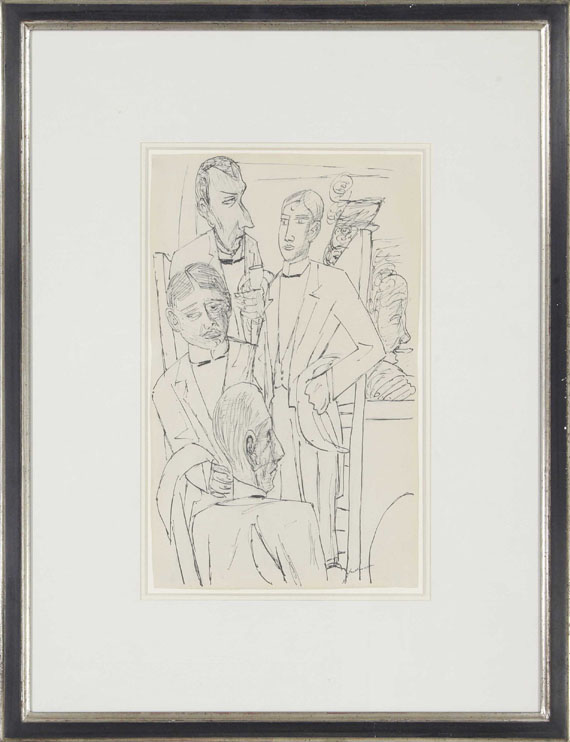 Max Beckmann - Die großen Kellner - Rahmenbild