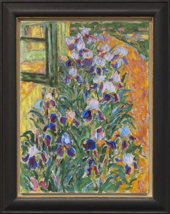 Erich Heckel - Blaue Iris - Rahmenbild