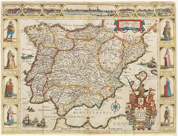 Pieter Verbiest - Nova Carte Del Muy Podroso Reyno d'Espania