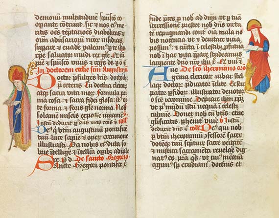 Manuskripte - Stundenbuch auf Pergament. Flandern