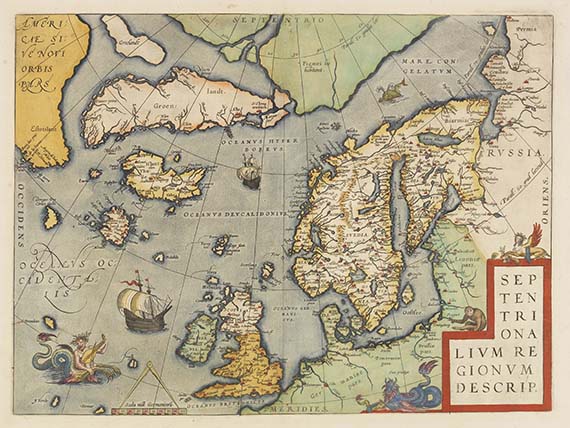 Ortelius - Septentrionalium regionum descrip