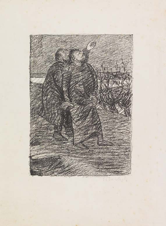 Ernst Barlach - 3 sign. Orig.-Lithographien (Sterndeuter II, Anno domini, Selig sind die Barmherzigen)