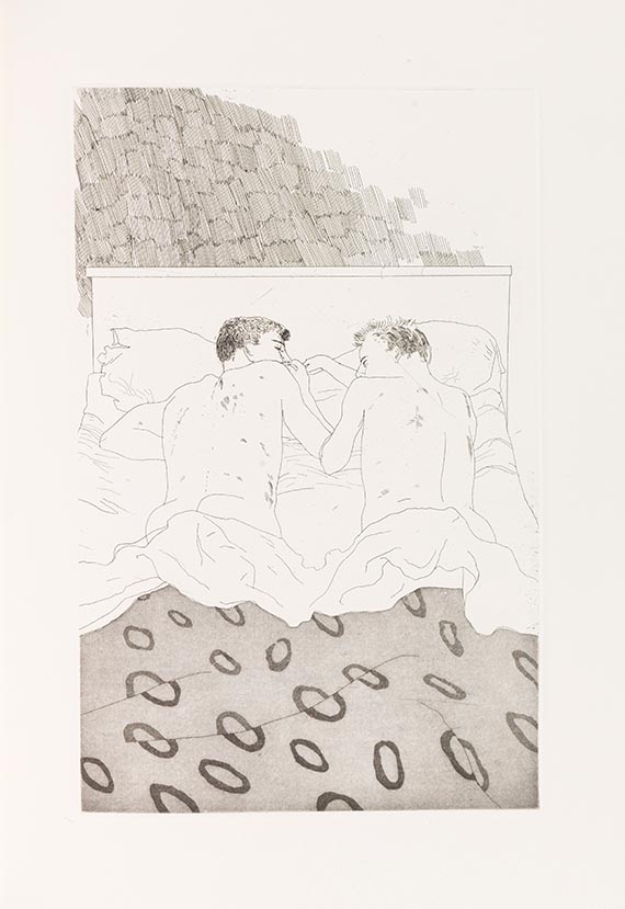 David Hockney - Cavafy, Fourteen poems - Dabei: Kokoschka, Griech. Skizzenbuch