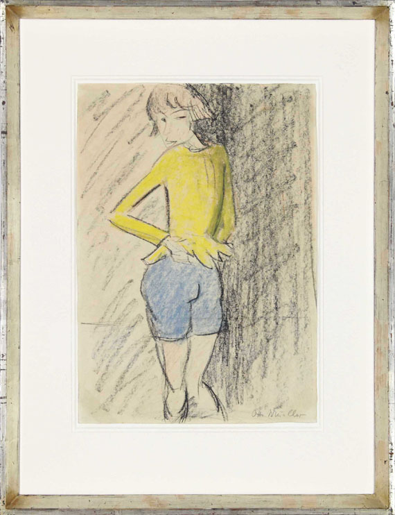 Otto Mueller - Maschka (Mädchen in gelber Jacke, Zirkusmädchen) - Rahmenbild
