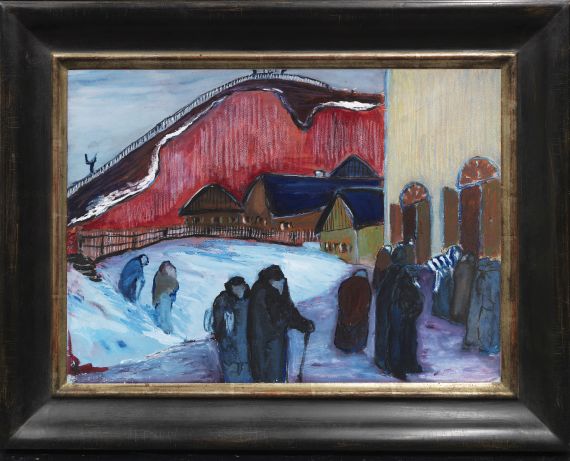 Marianne von Werefkin - Freitag Abend (Synagoge) - Rahmenbild