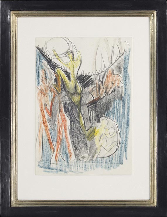 Ernst Ludwig Kirchner - Allegorie - Der Aufstieg (Emporsteigender) - Rahmenbild
