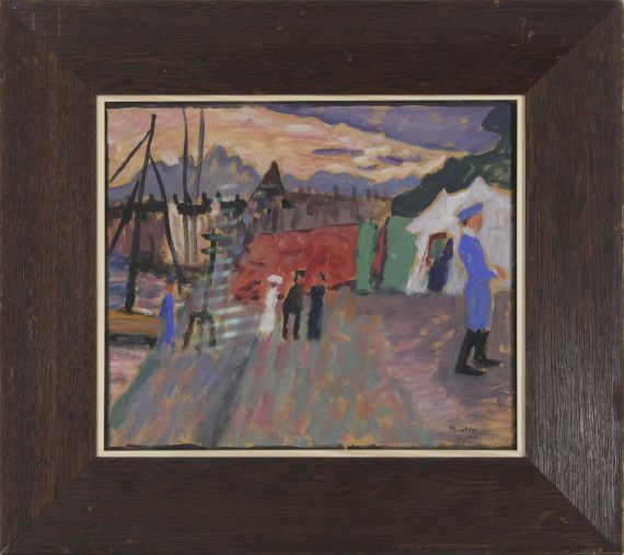 Gabriele Münter - Från Djurgårdsbron, Stockholm (Bei der Tiergartenbrücke) - Rahmenbild