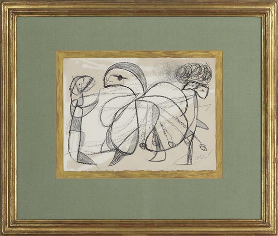 Joan Miró - Personnages, oiseau - Rahmenbild