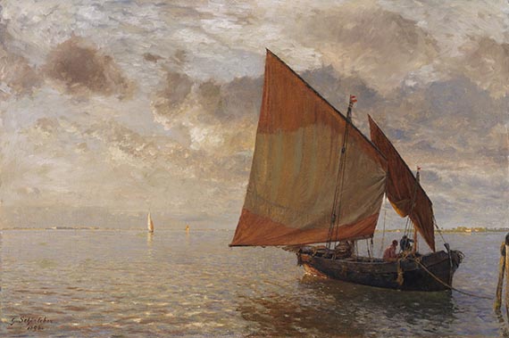 Gustav Schönleber - Venezianisches Fischerboot