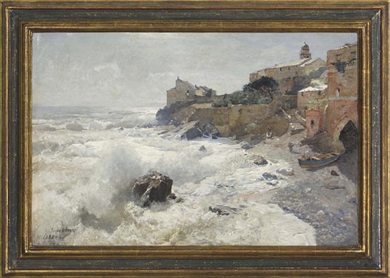 Gustav Schönleber - Quinto al Mare (Genua) - Rahmenbild