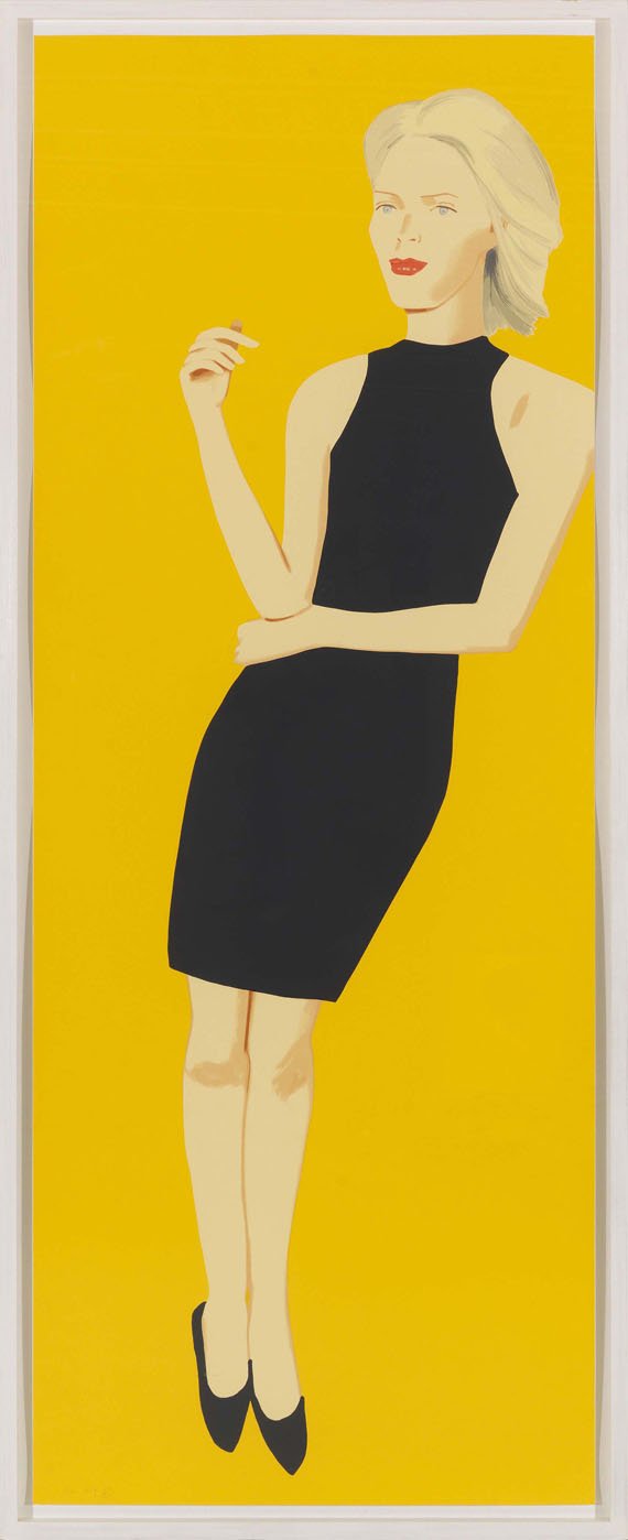 Alex Katz - Black Dress - Ruth - Rahmenbild