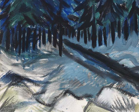 Erich Heckel - Erzgebirgslandschaft im Winter - Weitere Abbildung