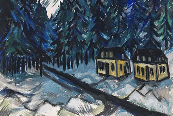 Erich Heckel - Erzgebirgslandschaft im Winter - Weitere Abbildung