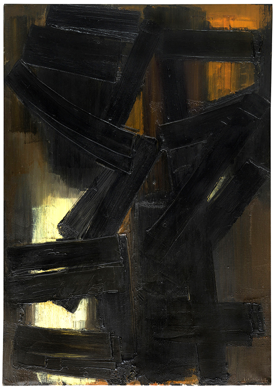 Pierre Soulages - Peinture 92 x 65 cm, 3 août 1954