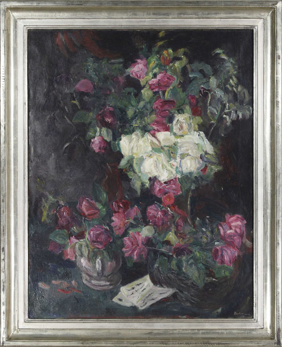 Max Beckmann - Stillleben mit roten Rosen - Rahmenbild