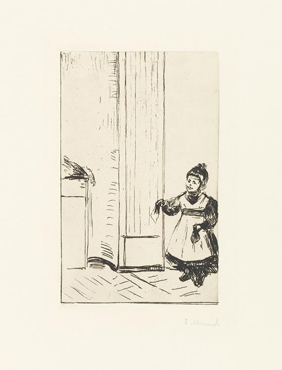 Edvard Munch - Innenraum mit einem Kinde. Lothar Linde