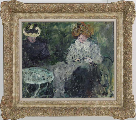 Valtat - Au café. Mme Victor et Mme Suzanne Valtat