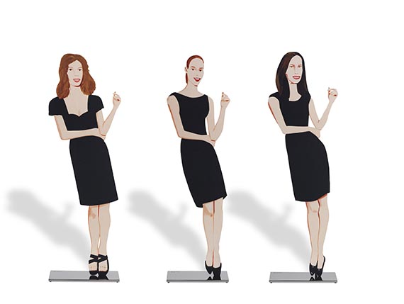 Alex Katz - Black Dress 2 (Cecily), Black Dress 5 (Ulla) und Black Dress 9 (Christy)