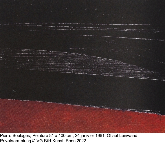 Pierre Soulages - Peinture 54 x 73 cm, 26 septembre 1981 - Weitere Abbildung