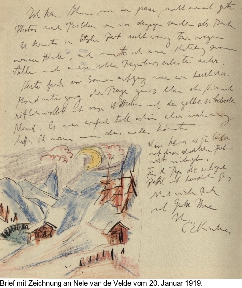 Ernst Ludwig Kirchner - Wintermondnacht – Längmatte bei Monduntergang - Weitere Abbildung